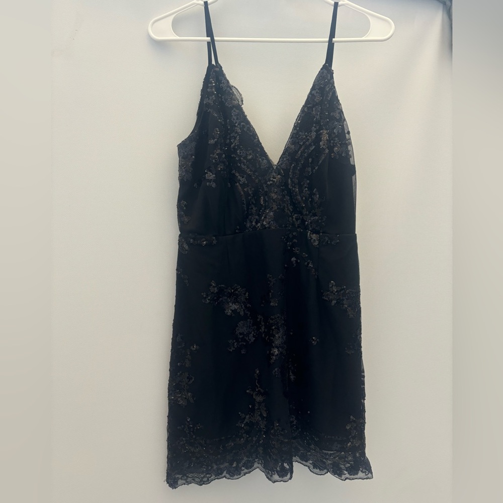 Super down sequence dress